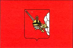 10 октября 1996 года депутаты городского Совета самоуправления утвердили эскиз нового символа города Вологды — флага: на красном полотнище помещен бело-золотой герб Вологды