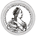 Изображение лицевой стороны персональной медали для награждения вологодского купца М. Ф. Колесова