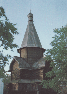 Деревянная церковь из Александро-Куштского монастыря
