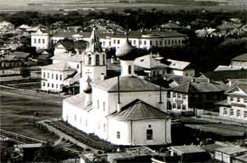 Церковь Казанской Божией Матери с приделом Иасона и Сосипатра на Торговой площади. Фотография 1900 года