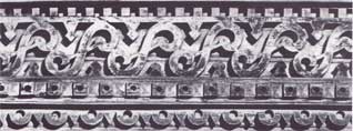 Образец карниза с «8»-образной пропилъной резьбой. Фото конца XX века